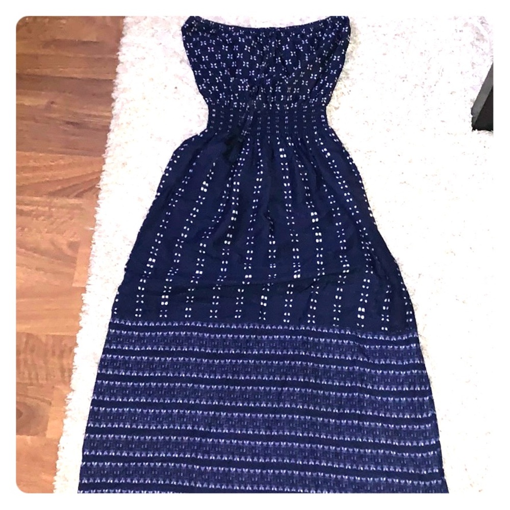 Athleta Strapless Long Dress